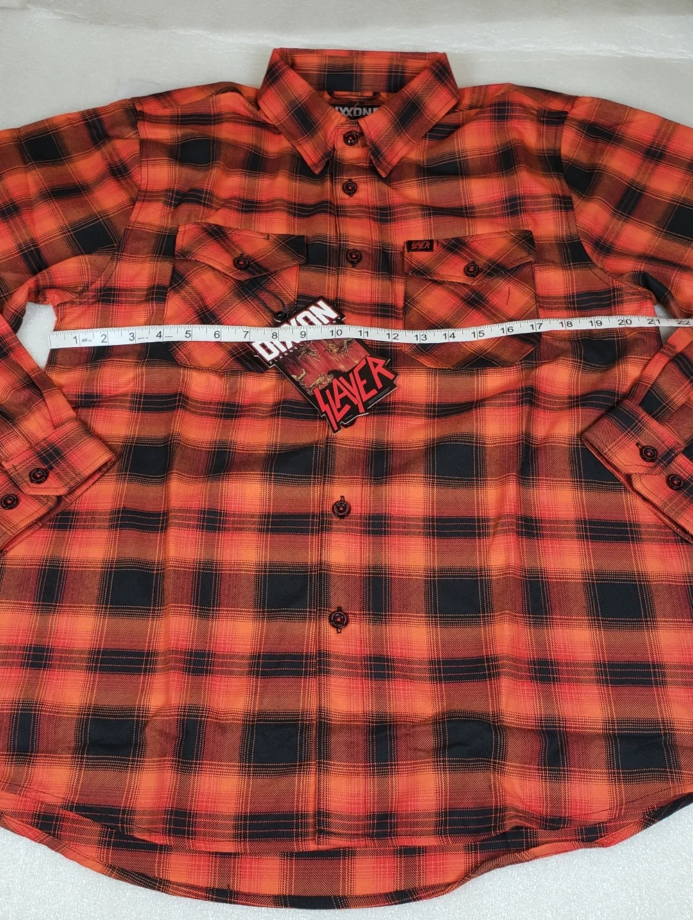 NWT DIXXON Men's Medium Slayer Hell Awaits Flannel Shirt - Picture 7 of 12